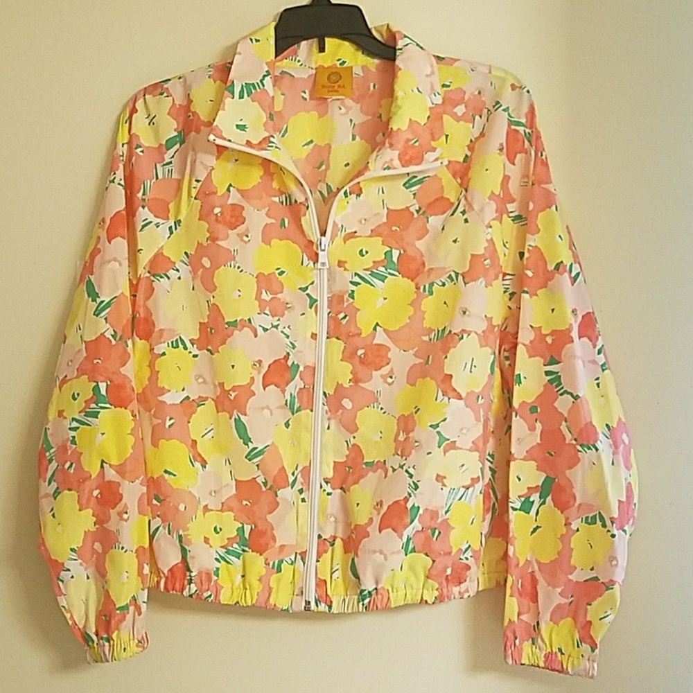 Floral light weight jacket